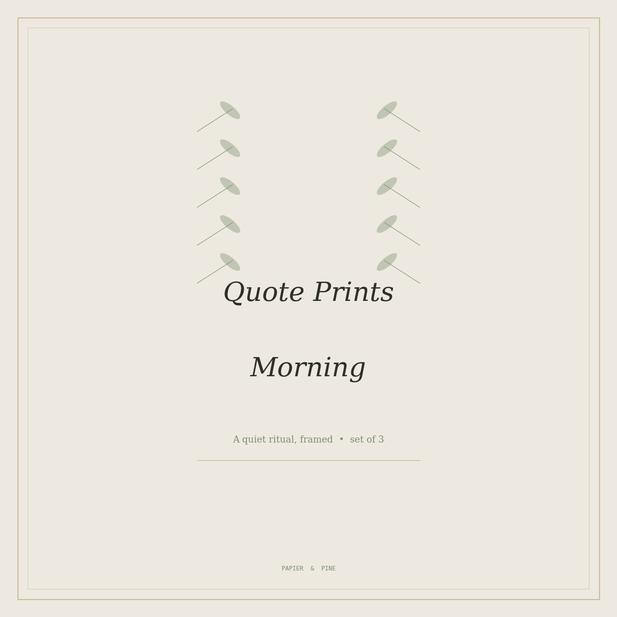 Morning Quote Prints (Set of 3)